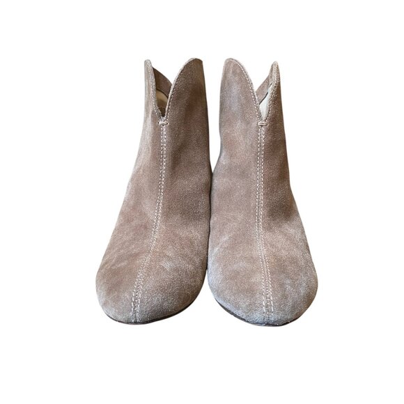 Splendid Paige Suede Western Heeled Ankle Bootie Brown - size 10 - Picture 5 of 8